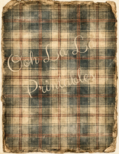 Load image into Gallery viewer, Vintage Plaids- Ooh La La Printables