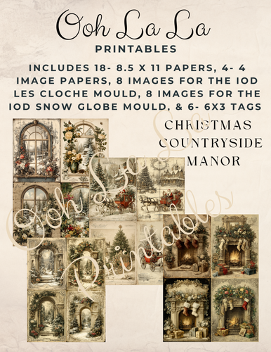 Christmas Countryside Manor- Ooh La La Printables