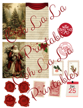 Load image into Gallery viewer, Victorian Christmas Altered Tin w/ Petite Journal Class