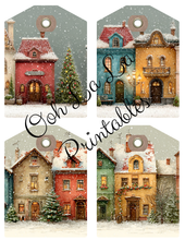 Load image into Gallery viewer, Christmas Village- Ooh La La Printables
