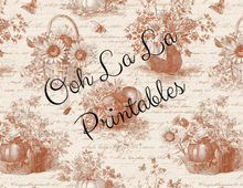 Load image into Gallery viewer, Autumn Toile- Ooh La La Printables