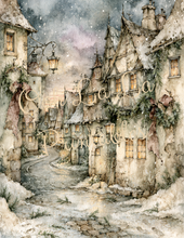 Load image into Gallery viewer, Winter Bleu Belsnickle Storybook Scenes- Ooh La La Printables