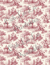 Load image into Gallery viewer, Toile de Jouy Papers- Ooh La La Printables