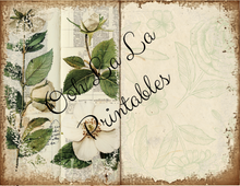 Load image into Gallery viewer, White Botanical Journal- Ooh La La Printables