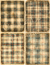 Load image into Gallery viewer, Vintage Plaids- Ooh La La Printables