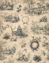 Load image into Gallery viewer, Winter Holiday Toile- Ooh La La Printables