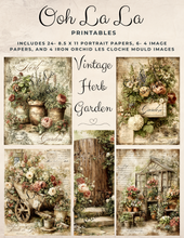 Load image into Gallery viewer, Vintage Herb Garden- Ooh La La Printables