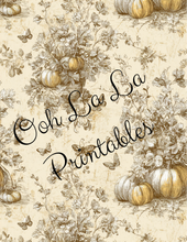 Load image into Gallery viewer, Autumn Toile- Ooh La La Printables