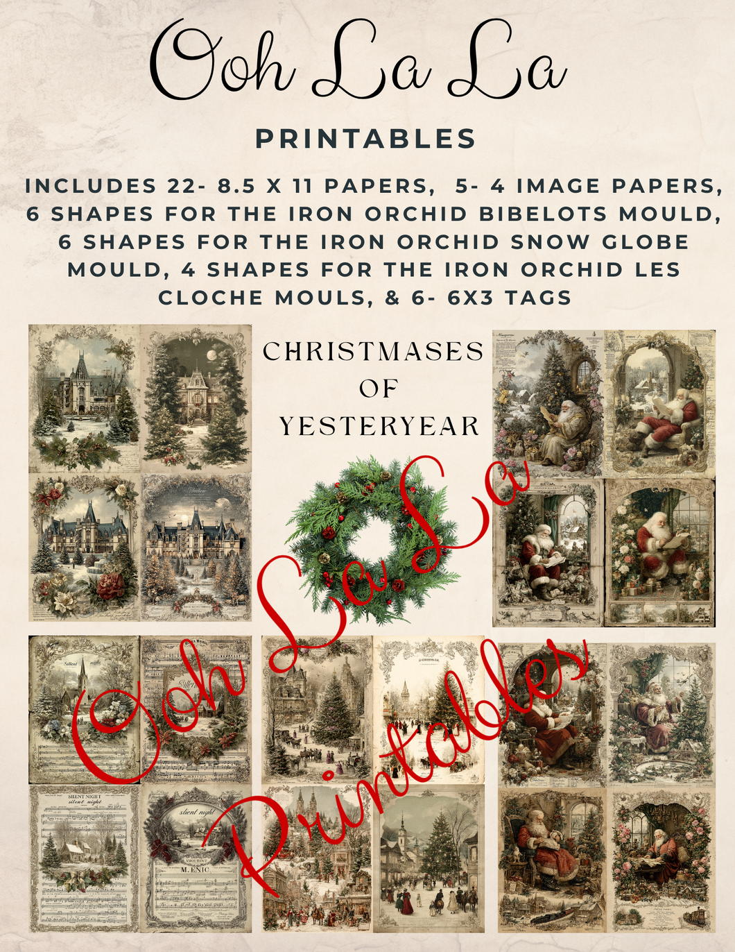 Christmases Of Yesteryear- Ooh La La Printables