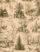 Load image into Gallery viewer, Winter Holiday Toile- Ooh La La Printables
