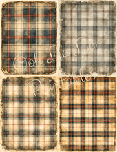 Load image into Gallery viewer, Vintage Plaids- Ooh La La Printables