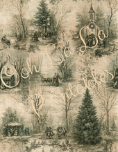 Load image into Gallery viewer, Winter Holiday Toile- Ooh La La Printables