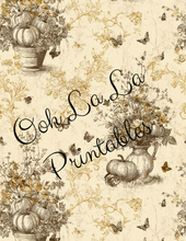 Load image into Gallery viewer, Autumn Toile- Ooh La La Printables