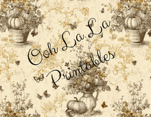 Load image into Gallery viewer, Autumn Toile- Ooh La La Printables