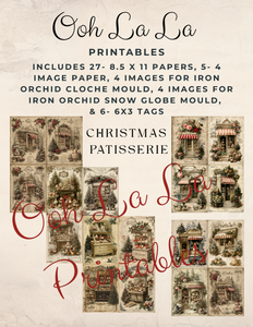 Christmas Patisserie- Ooh La La Printables