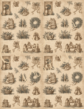 Load image into Gallery viewer, Winter Holiday Toile- Ooh La La Printables