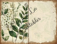 Load image into Gallery viewer, White Botanical Journal- Ooh La La Printables