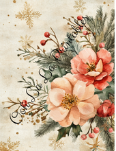 Load image into Gallery viewer, Pink Christmas Florals-Ooh La La Printables