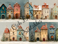 Load image into Gallery viewer, Christmas Village- Ooh La La Printables