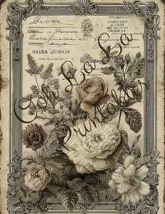 Victorian Botanicals- Ooh La La Printables