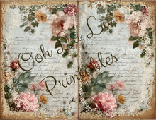 Load image into Gallery viewer, Vintage Floral No-Sew Journal Techniques Class w/Printables- Ooh La La Printables