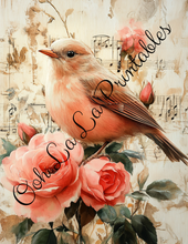Load image into Gallery viewer, Birds with Pink Roses Bundle- Ooh La La Printables