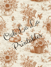Load image into Gallery viewer, Autumn Toile- Ooh La La Printables