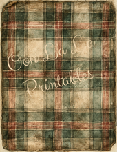Load image into Gallery viewer, Vintage Plaids- Ooh La La Printables