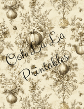 Load image into Gallery viewer, Autumn Toile- Ooh La La Printables