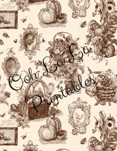 Load image into Gallery viewer, Autumn Toile- Ooh La La Printables