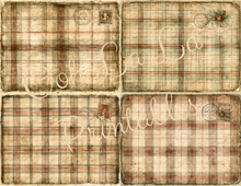 Load image into Gallery viewer, Vintage Plaids- Ooh La La Printables