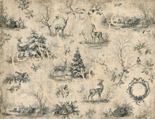Load image into Gallery viewer, Winter Holiday Toile- Ooh La La Printables