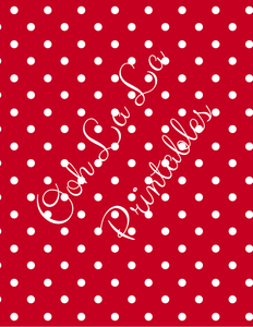 Evergreen Christmas Folio- Ooh La La Printables