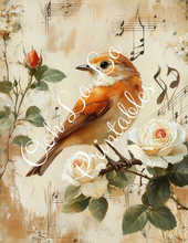 Load image into Gallery viewer, Birds W/ White Roses Bundle- Ooh La La Printables