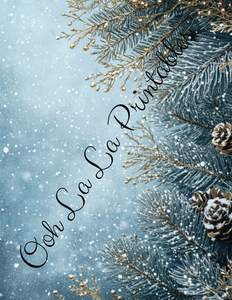 Snowy Skies Bundle- Ooh La La Printables