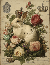 Load image into Gallery viewer, Vintage Le Lapin- Ooh La La Printables
