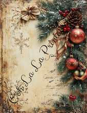 Load image into Gallery viewer, Christmas Floral &amp; Cardinals (Vibrant)- Ooh La La Printables