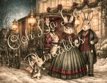 Load image into Gallery viewer, Christmas with the Bunnymores- Ooh La La Printables