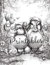 Load image into Gallery viewer, Springtime- Ooh La La Printables Sophisticated Coloring Pages
