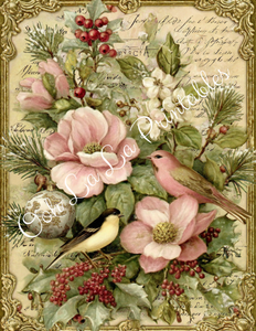 Pink Victorian Christmas- Ooh La La Printables