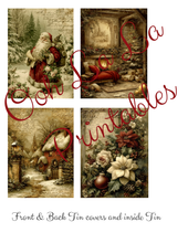 Load image into Gallery viewer, Victorian Christmas Altered Tin w/ Petite Journal Class