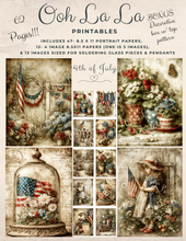 Load image into Gallery viewer, 4th Of July- Ooh La La Printables