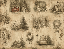 Load image into Gallery viewer, Winter Holiday Toile- Ooh La La Printables