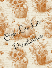 Load image into Gallery viewer, Autumn Toile- Ooh La La Printables