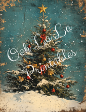 Load image into Gallery viewer, Vintage Angels &amp; Christmas Trees- Ooh La La Printables