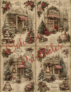 Christmas Patisserie- Ooh La La Printables