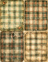 Load image into Gallery viewer, Vintage Plaids- Ooh La La Printables