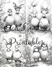 Load image into Gallery viewer, Springtime- Ooh La La Printables Sophisticated Coloring Pages