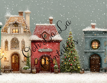 Load image into Gallery viewer, Christmas Village- Ooh La La Printables
