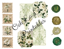 Load image into Gallery viewer, White Botanical Journal- Ooh La La Printables